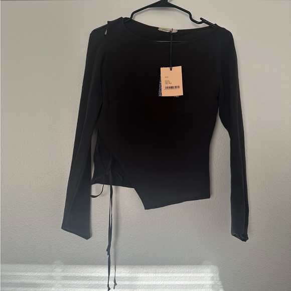 NWT Paloma Wool Wing Top Brown Long Sleeve - Picture 5 of 5